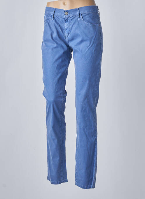 Pantalon slim albastru DESGASTE femeie