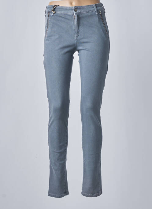 Blugi cu croială slim gri DESGASTE femeie