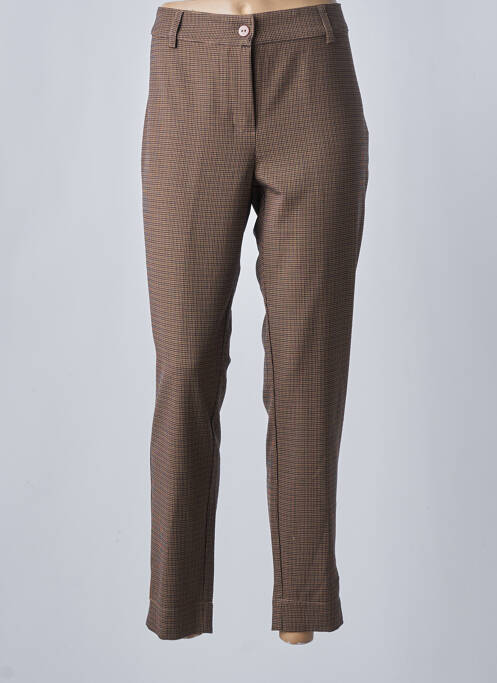 Pantalon slim maro POUPÉE CHIC BY MERCEDES DE MIGUEL femeie