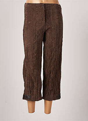 Pantalon 7/8 elasticitate mărime normală maro ANIMALE femeie