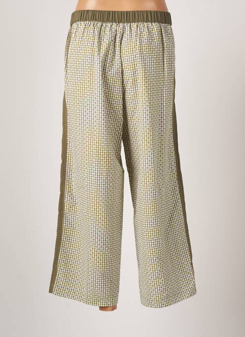 Pantalon larg verde POUPEE CHIC femeie