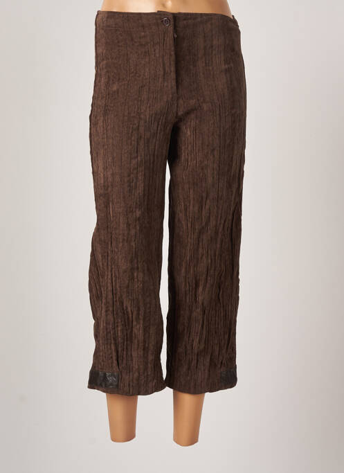 Pantalon 7/8 elasticitate mărime normală maro ANIMALE femme