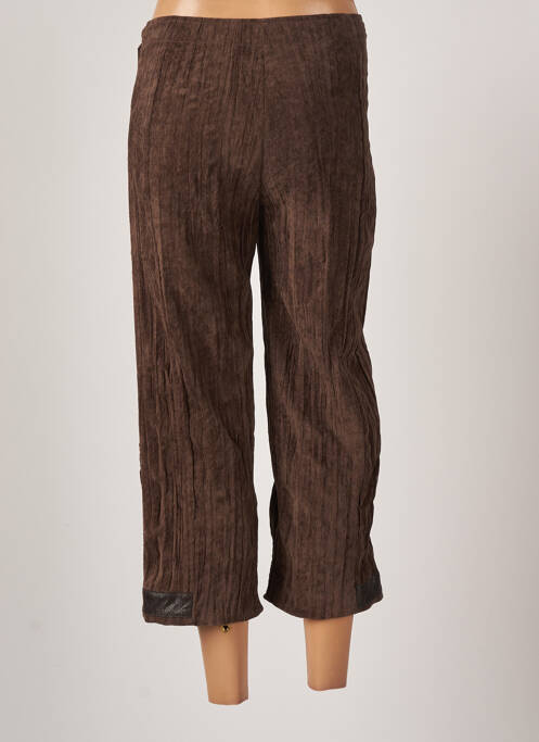 Pantalon 7/8 elasticitate mărime normală maro ANIMALE femme