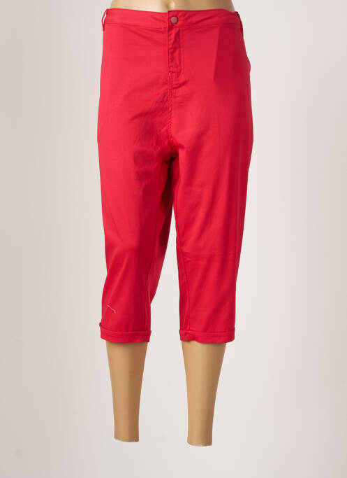 Pantalon trei sferturi roșu POMME ROUGE femeie