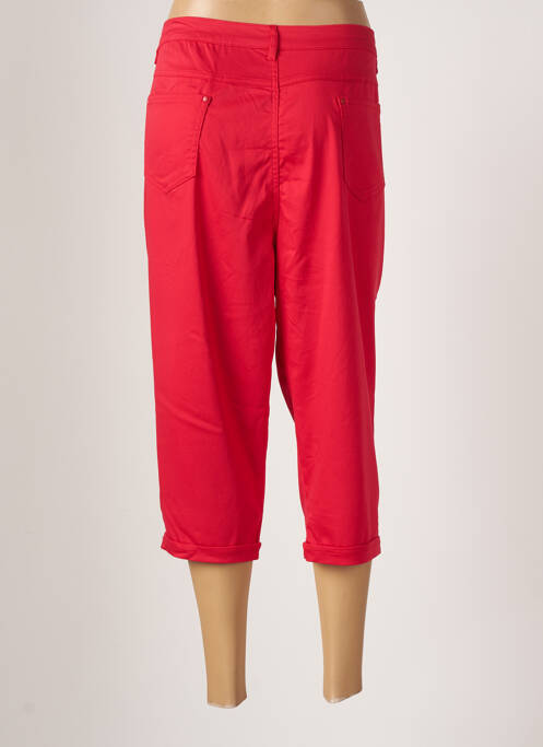 Pantalon trei sferturi roșu POMME ROUGE femeie