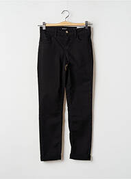 Pantalon slim țesătură poplin mărime normală negru LIU JO femme