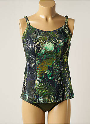 Tankini imprimeu tie and dye verde OLYMPIA femeie