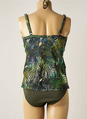 Tankini imprimeu tie and dye verde OLYMPIA femeie