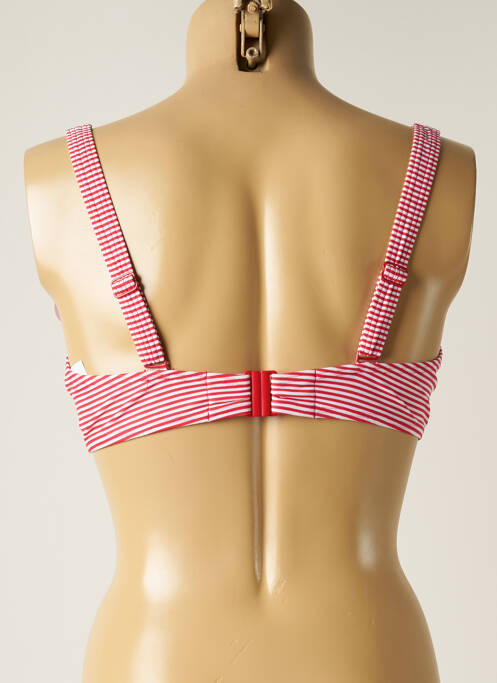 Sutien de costum de baie sutien cupe întregi cu decolteu înalt sutien cupe întregi cu decolteu înalt roșu OLYMPIA femme