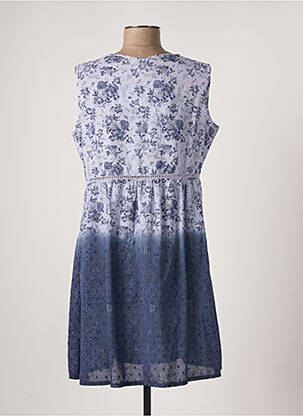 Rochie scurtă croială fluidă fără mâneci violet SENORETTA femeie