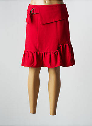 Fustă midi roșu SYMBIOSE femeie