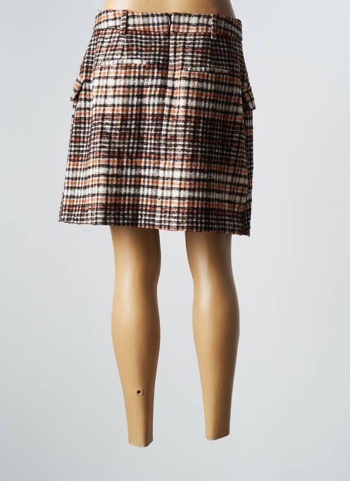 Fustă scurtă maro SYMBIOSE femeie