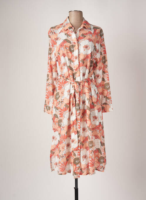 Rochie midi portocaliu C'EST BEAU LA VIE femeie