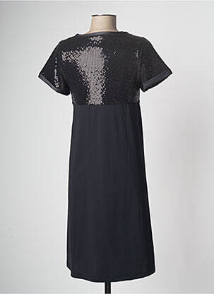 Rochie midi mâneci scurte mâneci scurte negru HBT femeie