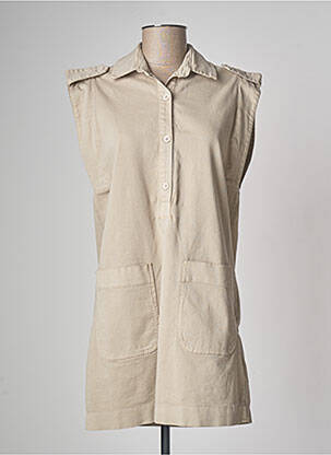 Rochie scurtă bej PAKO LITTO femeie