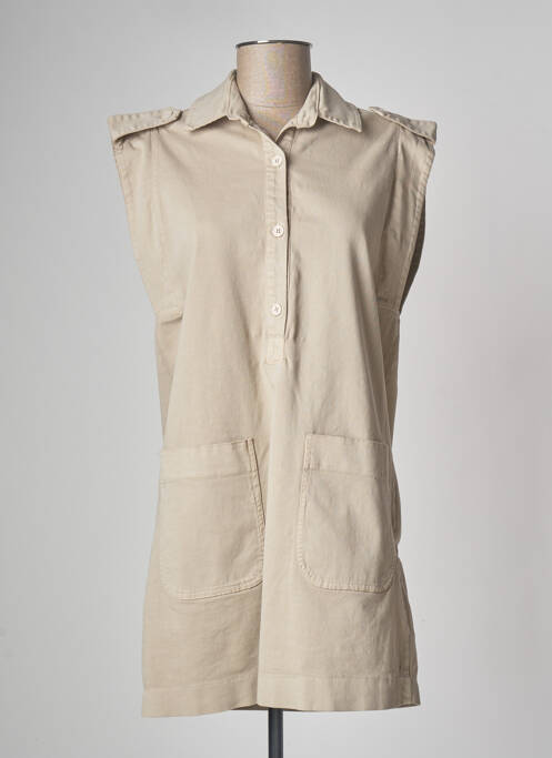 Rochie scurtă bej PAKO LITTO femeie