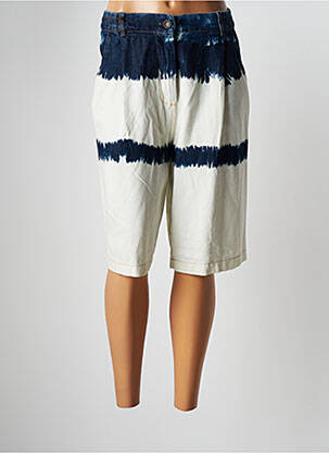 Bermudă talie elastică talie înaltă albastru PAKO LITTO femme