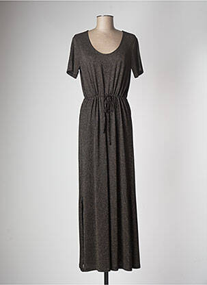 Rochie lungă mâneci scurte mâneci scurte negru PIECES femeie