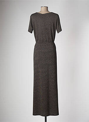 Rochie lungă mâneci scurte mâneci scurte negru PIECES femeie