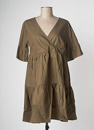 Rochie scurtă mâneci 3/4 mâneci 3/4 verde MOLLY BRACKEN femeie