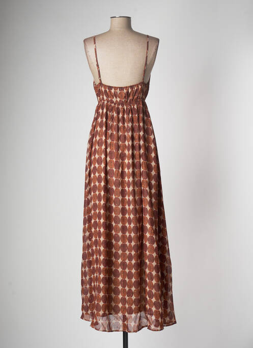 Rochie lungă maro MOLLY BRACKEN femeie