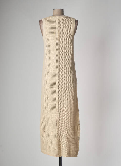 Rochie lungă bej OBJECT femeie