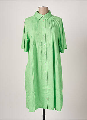 Rochie midi croială fluidă mâneci scurte verde Y.A.S femeie