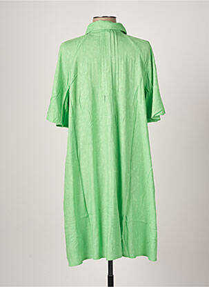 Rochie midi croială fluidă mâneci scurte verde Y.A.S femeie