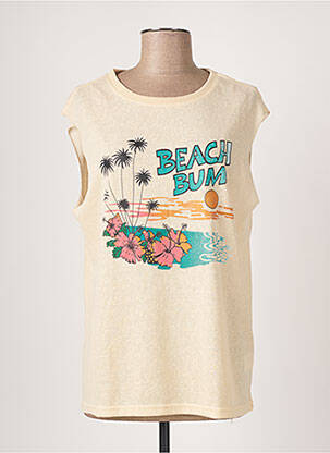 Top elasticitate fără mâneci bej LILI SIDONIO femme