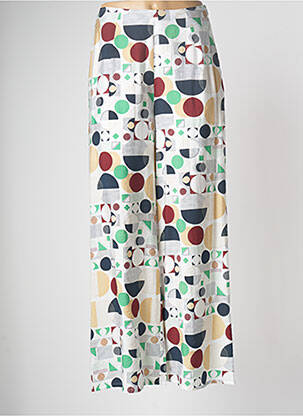 Pantalon larg alb ICHI femeie