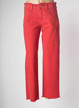 Blugi cu croială dreaptă roșu VILA femeie