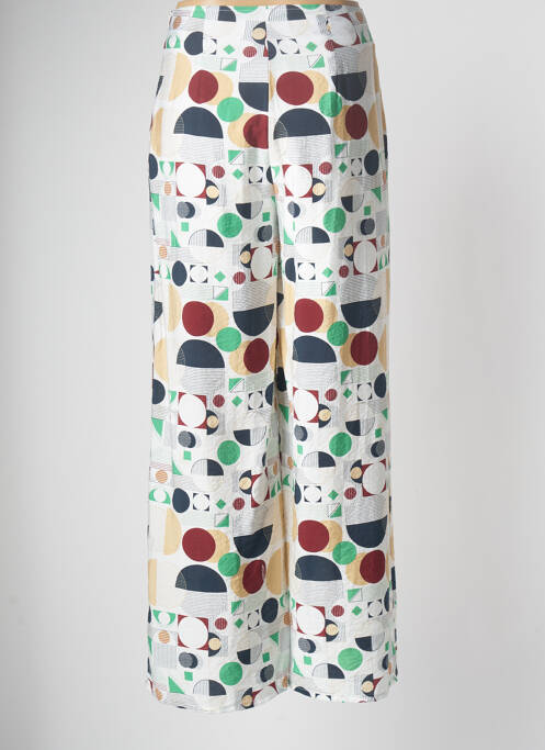 Pantalon larg alb ICHI femeie