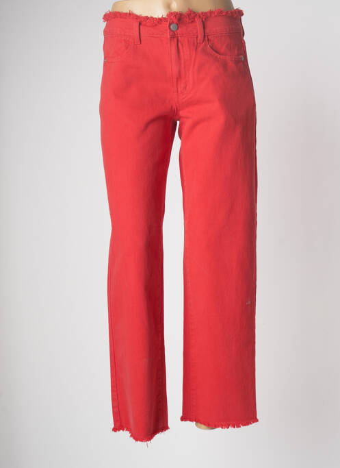 Blugi cu croială dreaptă roșu VILA femeie
