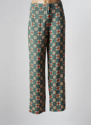 Pantalon drept verde VILA femeie