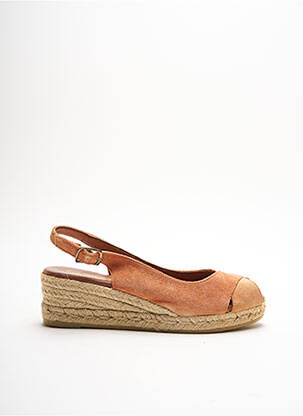 Espadrile nubuc toc de 4 la 6 cm portocalie LA MAISON DE L'ESPADRILLE femeie