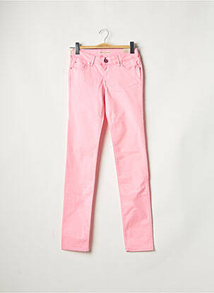 Pantalon slim roz TEDDY SMITH fată