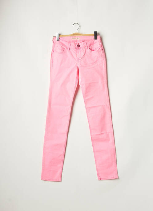 Pantalon slim roz TEDDY SMITH fată