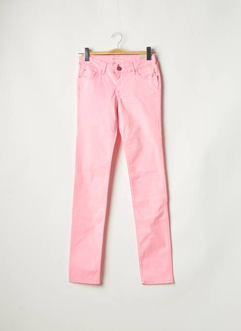 Pantalon slim roz TEDDY SMITH fată