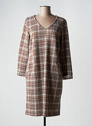 Rochie midi maro SIGNE NATURE femeie