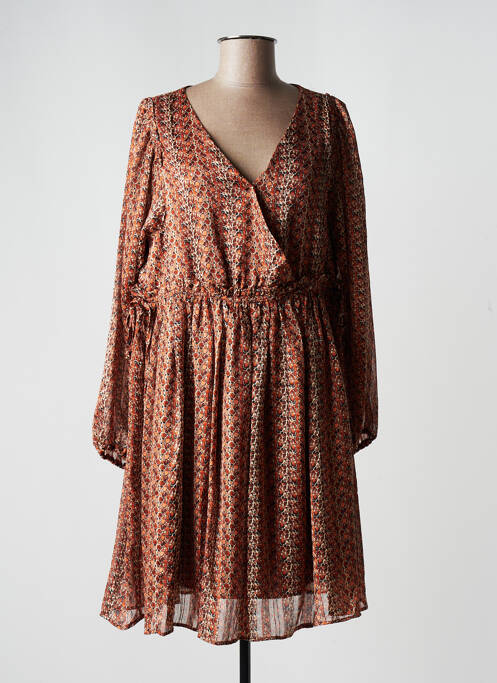 Rochie scurtă maro MOLLY BRACKEN femeie