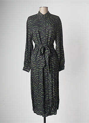 Rochie midi mâneci lungi mâneci lungi verde ESSENTIEL ANTWERP femeie