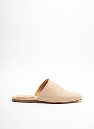 Mulete/saboți material neted toc plat până la 3 cm bej JIL SANDER femeie