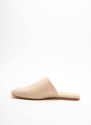 Mulete/saboți material neted toc plat până la 3 cm bej JIL SANDER femeie