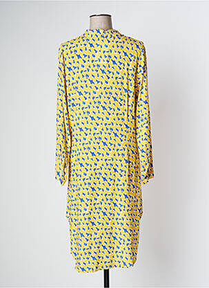 Rochie midi mâneci lungi mâneci lungi galben DONA LISA femeie