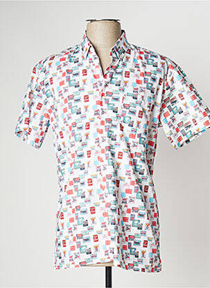 Cămașă cu mâneci scurte verde CIBLE ROUGE bărbat