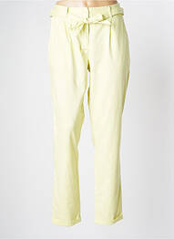 Pantalon slim țesătură poplin mărime normală verde DIANE LAURY femeie