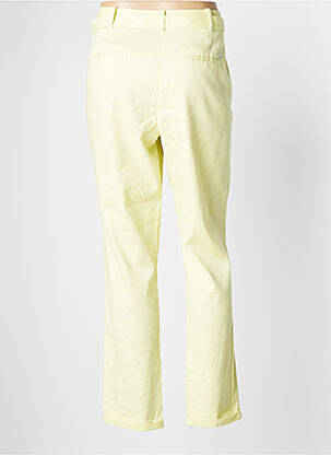 Pantalon slim țesătură poplin mărime normală verde DIANE LAURY femeie