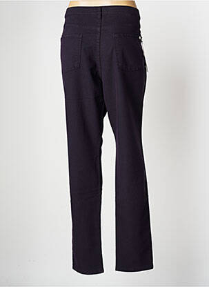 Pantalon slim țesătură poplin mărime normală violet LCDN femeie
