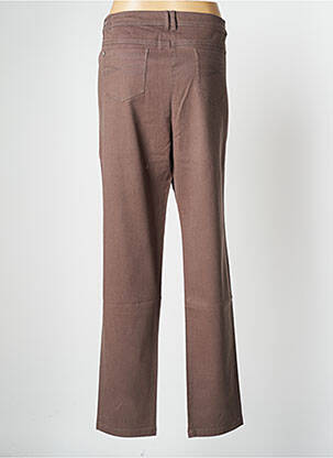 Pantalon slim talie elastică mărime normală maro EVER EASY BY JAC JAC femeie