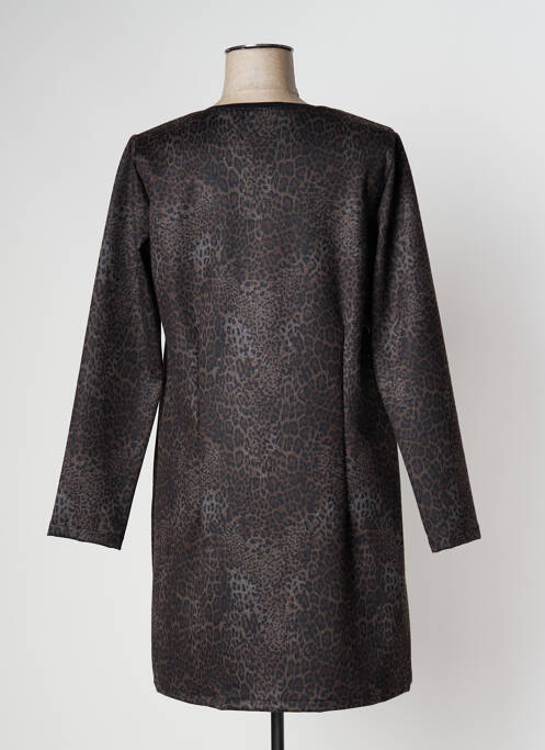 Rochie scurtă maro IMPACT femeie